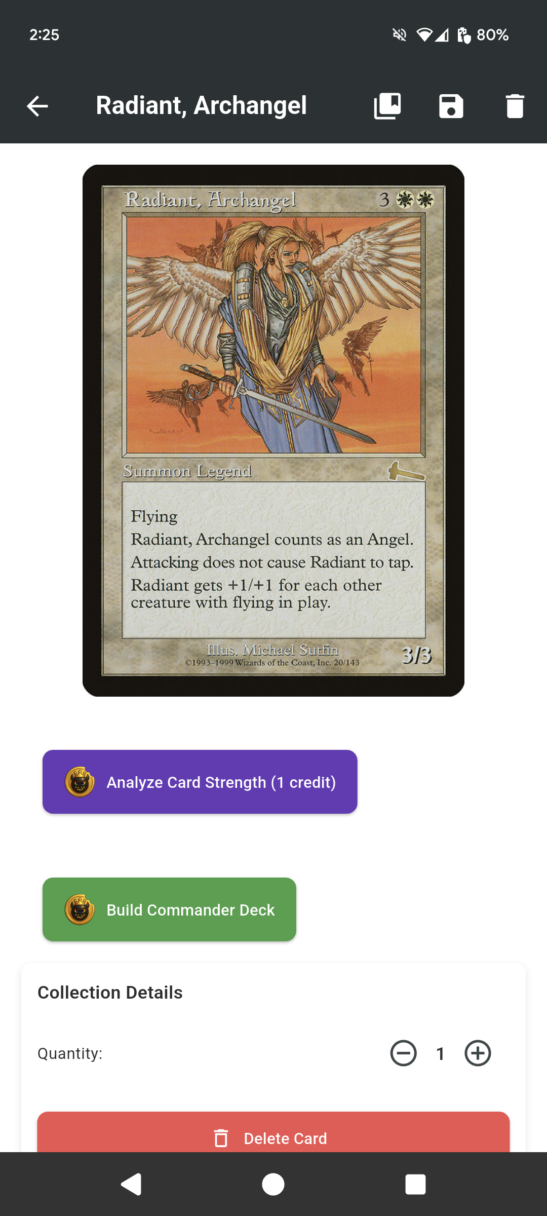 Cardivore App Screenshot 6 - AI Suggestions